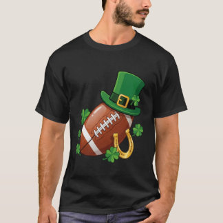 少年 セントパトリックスデー フットボール シャムロック メンズS Tシャツ