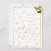 少年 バタフライ 水彩 赤ちゃん 捧げる 招待状 (裏面)