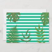 少年 フォト 3歳 誕生日 招待状 (裏面)