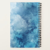 少年、ブック用のらせん状のノート ノートブック (裏面)