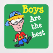 少年 ラベル (デザイン2)