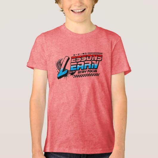 少年/子供の集中力向上 授業 学び Tシャツ (正面)