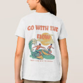 少年/子供向け エネルギーフロー レッスンを学ぶ Tシャツ (裏面)