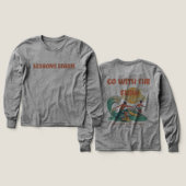 少年/子供 エネルギーフロー レッスンを学ぶ Tシャツ (デザイン 正面&背面)