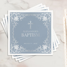 少年 洗礼 紺碧 エレガント 擬似銀色 十字架