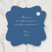 少年 確認  クラシック ブルー ヴィンテージ 十字架 エンブレム フェイバータグ (裏面)