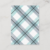 少年 紳士 ヒゲ ミント ネイビー 本のリクエスト エンクロージャーカード (裏面)