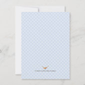 少年 鹿の角 ベビーシャワー 招待状 (裏面)