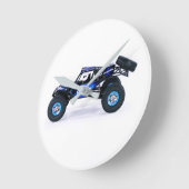 少年**4輪車** ラウンド壁時計 (傾斜)
