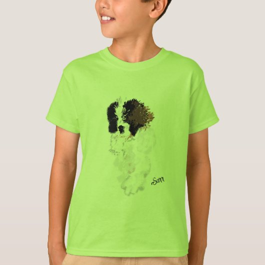 少年Tシャツ： Saint Bernard Puppy Tシャツ (正面)