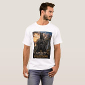 少数に忠誠を誓われ全てに信頼され誰からも恐れられない 猫と Tシャツ (正面フル)
