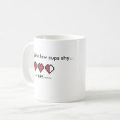 少数のコップはマグを避けます コーヒーマグカップ (正面左)