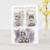 少数のハロウィンの衣裳のアイディア カード (黄色い花)