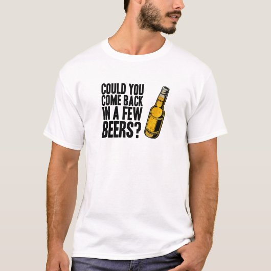 少数のビールにもどって来られる Tシャツ (正面)