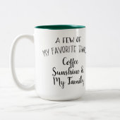 "少数の私のお気に入りのな事。"パーソナライズなマグ ツートーンマグカップ (左)