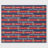 少数の、勇敢な海兵隊 ラッピングペーパー (フラット)