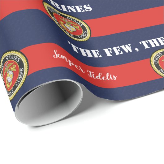 少数の、勇敢な海兵隊 ラッピングペーパー (ロールコーナー)