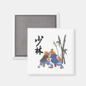 少林僧のTシャツ マグネット (正面/裏面)