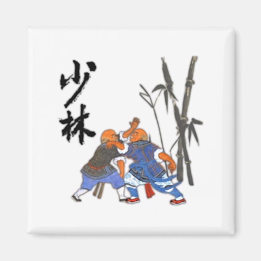 少林僧のTシャツ マグネット (正面)