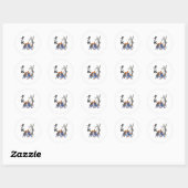 少林僧侶Tシャツ ラウンドシール (シート)