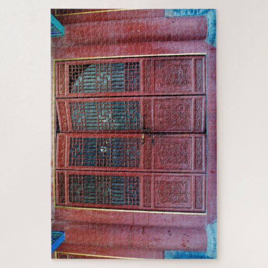 少林寺扉 ジグソーパズル (縦)