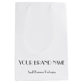 少規模ビジネス向けのシンプルなギフトバッグ ミディアムペーパーバッグ
