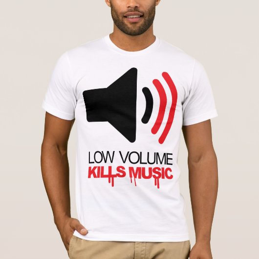 少量は音楽を殺します Tシャツ (正面)