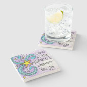 少離れしの輝き ストーンコースター (横)