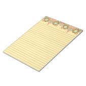 尖った複雑なアラベスク、メモ帳 ノートパッド (アングル)