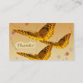 尖形素晴らしフリッチャリ蝶名刺 名刺 (裏面)