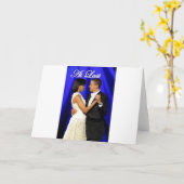 就任の球のダンス カード (黄色い花)