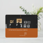 就任展覧会の招待状 招待状 (スタンド正面)