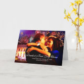 就任式のお祝い カード (黄色い花)