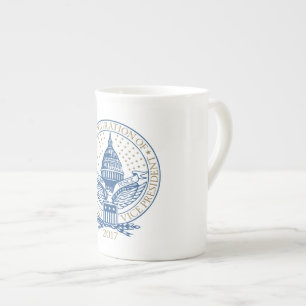 就任式のドナルド・トランプマイクのペニーの2017年のロゴ米国 ボーンチャイナマグカップ