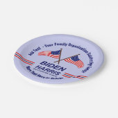 就任式のパーティー名前を追加文字小7" ペーパープレート (アングル)