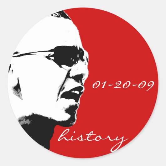 就任式の日シール ラウンドシール (正面)