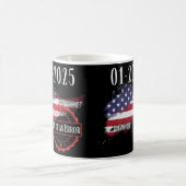 就任式の日2025年1月20日エラーの終了I コーヒーマグカップ (中央)