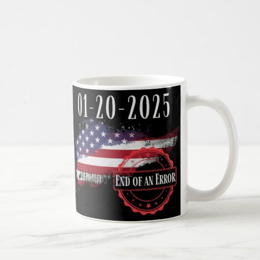 就任式の日2025年1月20日エラーの終了I コーヒーマグカップ (右)