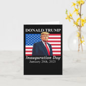 就任式ドナルドトランプ2025 カード (黄色い花)