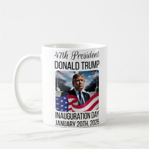 就任式マグス第45期第47期大統領ドナルド・トランプ コーヒーマグカップ