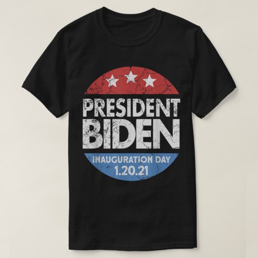 就任式2021年ジョーバイデン氏46大統領バイデン氏 Tシャツ (デザイン正面)