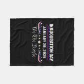 就任式47日トランプ大統領がPを獲得 フリースブランケット (正面(横))