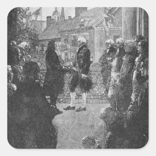 就任式 スクエアシール (正面)