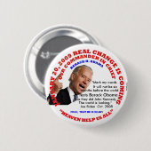 就任式、世界はオバマをテストします 缶バッジ (正面&裏面)
