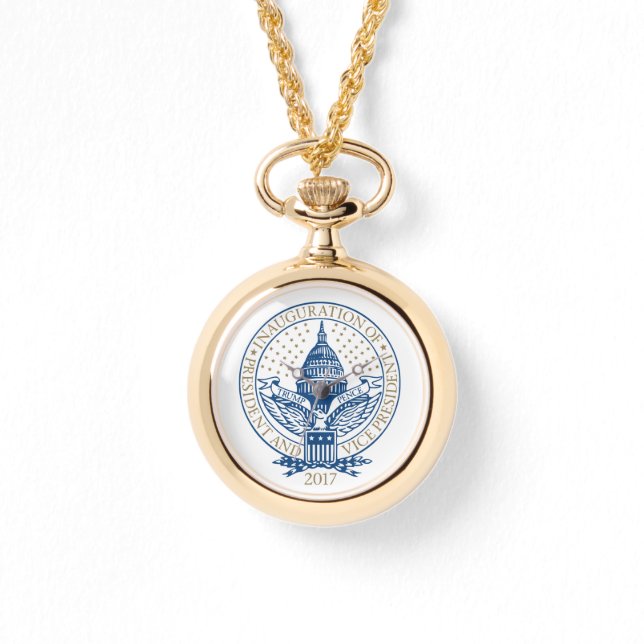 就任式Donald Trump Mike Pence 2017ロゴUSA 腕時計 (正面)