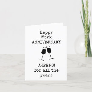 就任記念日、 同僚、友達、上司、乾杯 サンキューカード