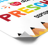 就学カラフル初日のポスター ポスター (角)