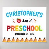 就学カラフル初日のポスター ポスター (正面)