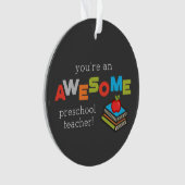 就学先生感謝の日素晴らし, オーナメント (正面)