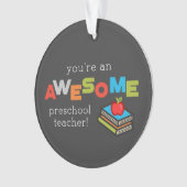 就学先生感謝の日素晴らし, オーナメント (正面)